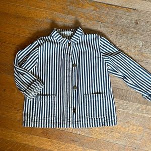 Hey Gang railroad stripe jacket
